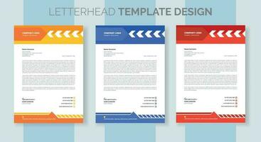 entreprise moderne affaires en-tête de lettre conception modèle. Créatif moderne en-tête de lettre conception modèle pour votre projet. lettre diriger, en-tête de lettre, affaires en-tête de lettre conception vecteur