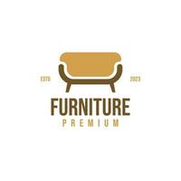 canapé meubles logo conception concept vecteur illustration symbole icône