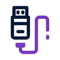 USB câble icône pour votre site Internet, mobile, présentation, et logo conception. vecteur