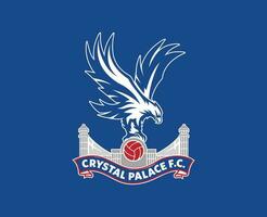 cristal palais club logo symbole premier ligue Football abstrait conception vecteur illustration avec bleu Contexte