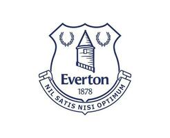 Everton club logo bleu symbole premier ligue Football abstrait conception vecteur illustration