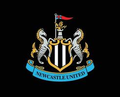 Newcastle uni club logo symbole premier ligue Football abstrait conception vecteur illustration avec noir Contexte