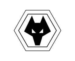 Wolverhampton vagabonds club logo symbole noir premier ligue Football abstrait conception vecteur illustration