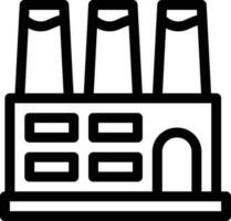 usine ligne icône pour Télécharger vecteur