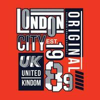 Londres uni Royaume Urbain rue, graphique conception, typographie vecteur illustration, moderne style, pour impression t chemise