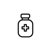 médicament bouteille signe symbole vecteur