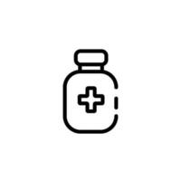 médicament bouteille signe symbole vecteur