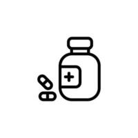 médicament bouteille signe symbole vecteur