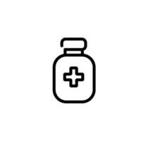 médicament bouteille signe symbole vecteur