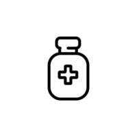 médicament bouteille signe symbole vecteur