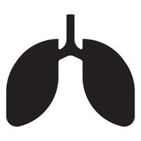 poumon icône vecteur