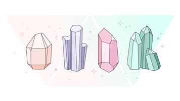 Vecteur de cristaux