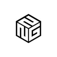 NGN lettre logo conception dans illustration. vecteur logo, calligraphie dessins pour logo, affiche, invitation, etc.
