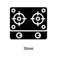 le fourneau vecteur solide icône conception illustration. cuisine et Accueil symbole sur blanc Contexte eps dix fichier