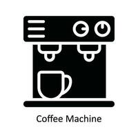 café machine vecteur solide icône conception illustration. cuisine et Accueil symbole sur blanc Contexte eps dix fichier