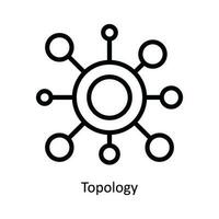 topologie vecteur contour icône conception illustration. la nature et écologie symbole sur blanc Contexte eps dix fichier