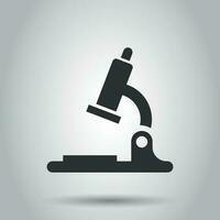 microscope laboratoire icône. vecteur illustration. affaires concept microscope pictogramme.