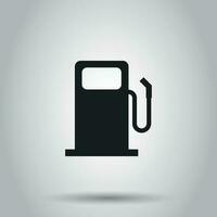 carburant gaz station icône. vecteur illustration sur isolé Contexte. affaires concept voiture essence pompe pictogramme.
