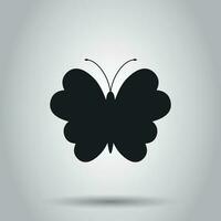 papillon icône. vecteur illustration sur isolé Contexte. affaires concept silhouette de une papillon pictogramme.