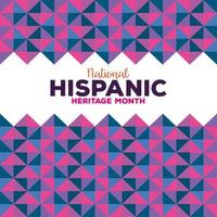 contexte, culture hispanique et latino-américaine, mois du patrimoine national hispanique vecteur