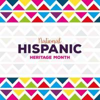 contexte, culture hispanique et latino-américaine, national hispanique, mois du patrimoine vecteur