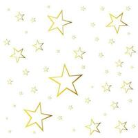 abstrait chute étoile vecteur. illustration avec d'or Noël étoiles sur blanc Contexte vecteur