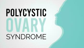 polykystique ovaire syndrome conscience mois observé chaque année pendant septembre . vecteur illustration sur le thème de .