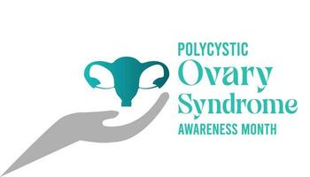 polykystique ovaire syndrome conscience mois observé chaque année pendant septembre . vecteur illustration sur le thème de .