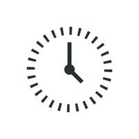 l'horloge compte à rebours icône dans plat style. temps chronomètre vecteur illustration sur blanc isolé Contexte. l'horloge affaires concept.