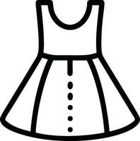 icône de robe de mode vecteur