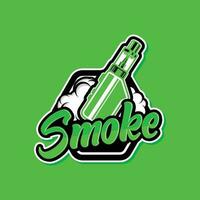 fumée magasin logo conception vecteur