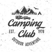 camping aventure extrême. illustration vectorielle. vecteur