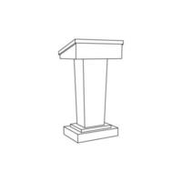 podium ligne Facile minimaliste logo, vecteur icône illustration conception modèle