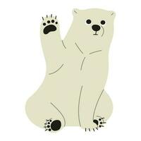 polaire ours Célibataire vecteur