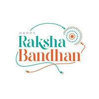 content raksha bandhan autocollant salutation conception illustration vecteur