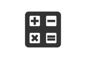 Créatif calculatrice logo icône, vecteur conception modèle