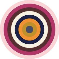 cercle avec violet, rose, Jaune Couleur ensemble sur blanc Contexte. sphère modèle avec palette comme mode impression conception élément. vecteur. vecteur