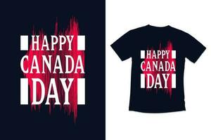 Canada journée typographie T-shirt conception avec moderne citations typographie Canada journée T-shirt conception vecteur