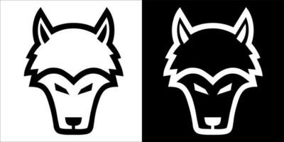 illustration, vecteur graphique de loups icône
