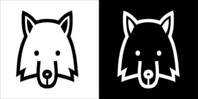 illustration, vecteur graphique de loups icône