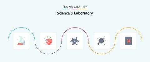 science plat 5 icône pack comprenant . la physique. physique. formule. espace vecteur