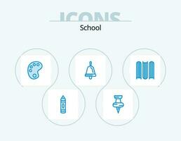 école bleu icône pack 5 icône conception. . des dossiers. éducation. éducation. école vecteur