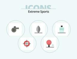 sport plat icône pack 5 icône conception. . le surf. vecteur