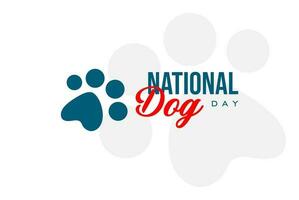 nationale chien journée Contexte modèle vacances concept vecteur