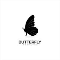papillon silhouette logo vecteur