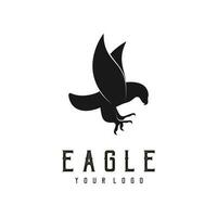 Aigle abstrait logo conception silhouette vecteur