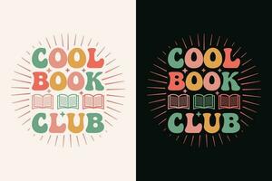 cool livre club T-shirt, livre amoureux chemise, bibliothécaire chemise eps conception vecteur