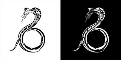 illustration, vecteur graphique de serpent icône