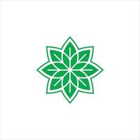 vert feuille logo vecteur modèle