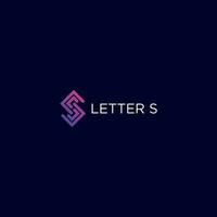 vecteur lettre s logo conception vecteur modèle